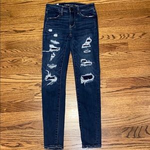 Ripped american eagle jeans